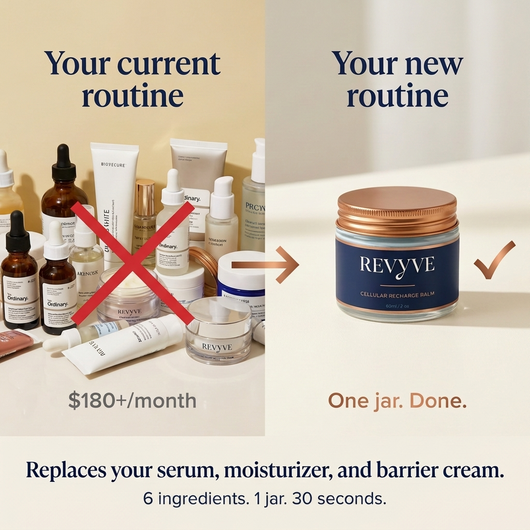 REVYVE replaces serum moisturizer barrier cream — 6 ingredients