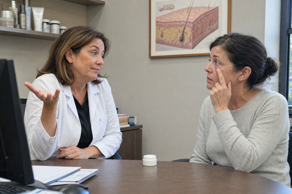 5. Your dermatologist calls it menopause, and never asks about the cream